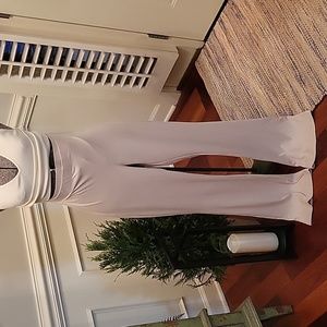 NWT H&M Pin Stripe Texture Bootcut Pants | Cream | M